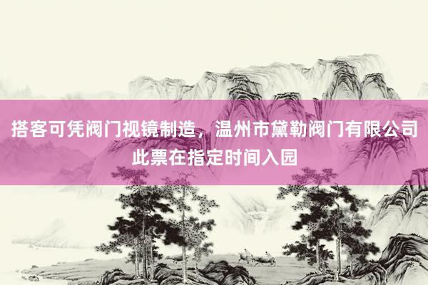 搭客可凭阀门视镜制造，温州市黛勒阀门有限公司此票在指定时间入园